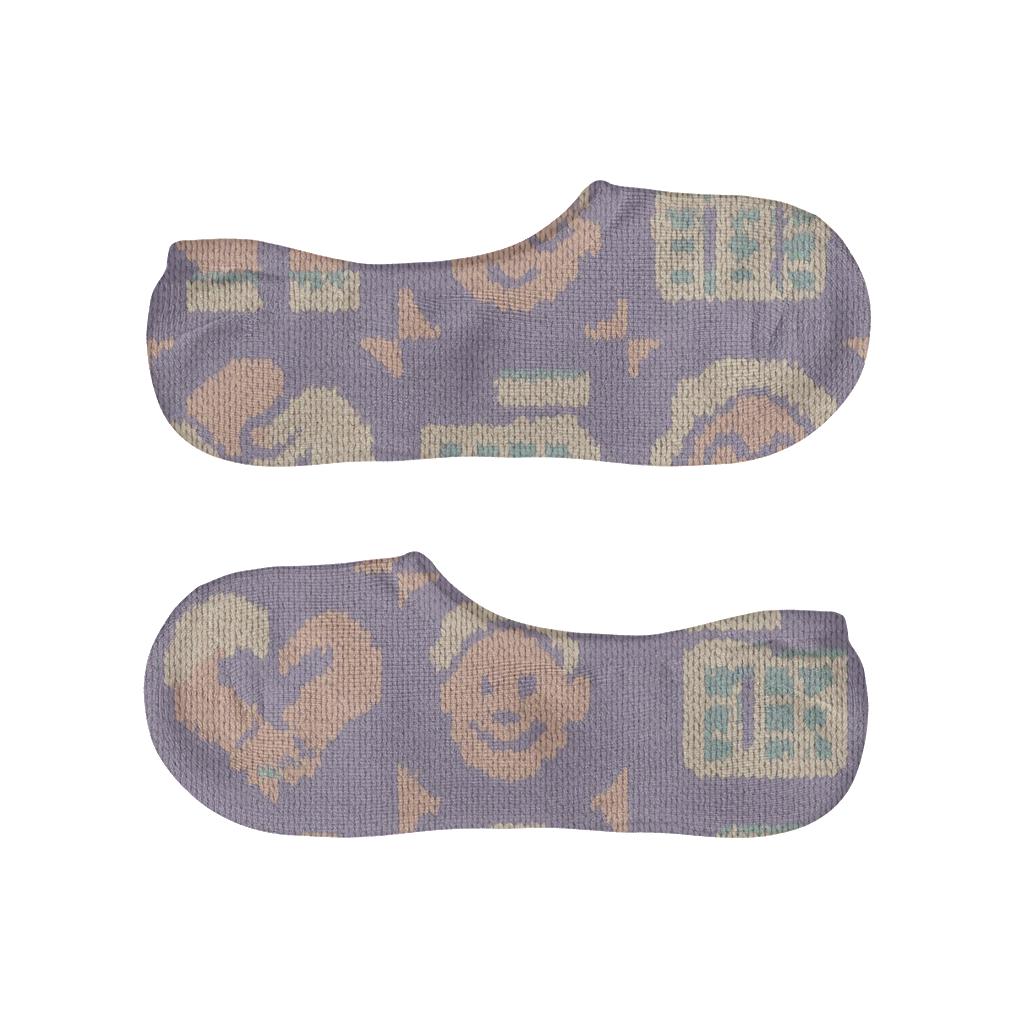 Knitted Comfort Grid Elderly Care Worker personalized invisible socks