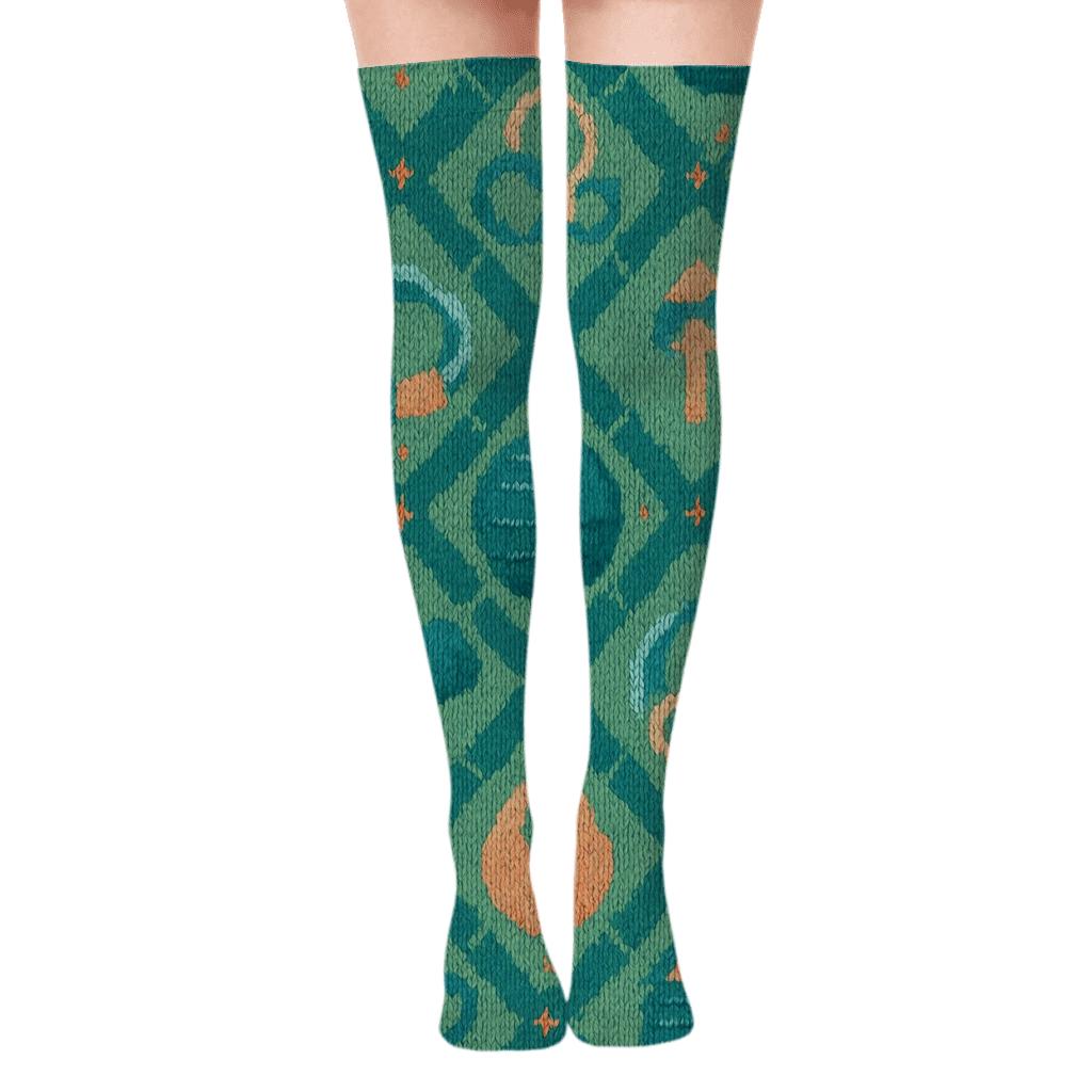 Knitted Illusion Rehab Tools, Physical Therapist Edition comfortable cotton over-the-knee socks