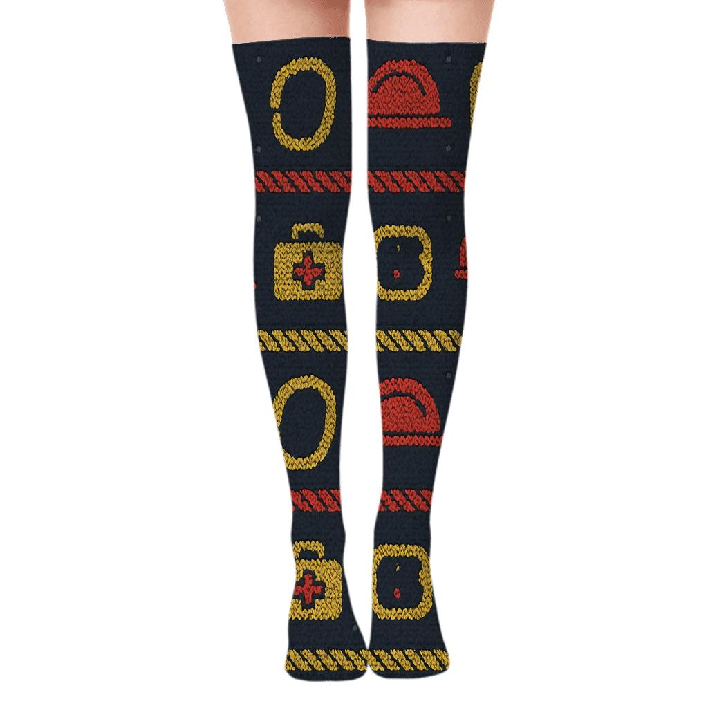Knitted Rope Bands For Search And Rescue Worker Gear custom over-the-knee socks