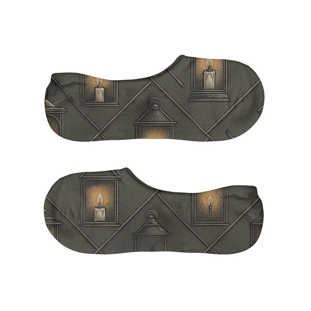 Lantern Pane Lattice With Candle Glow comfortable invisible socks