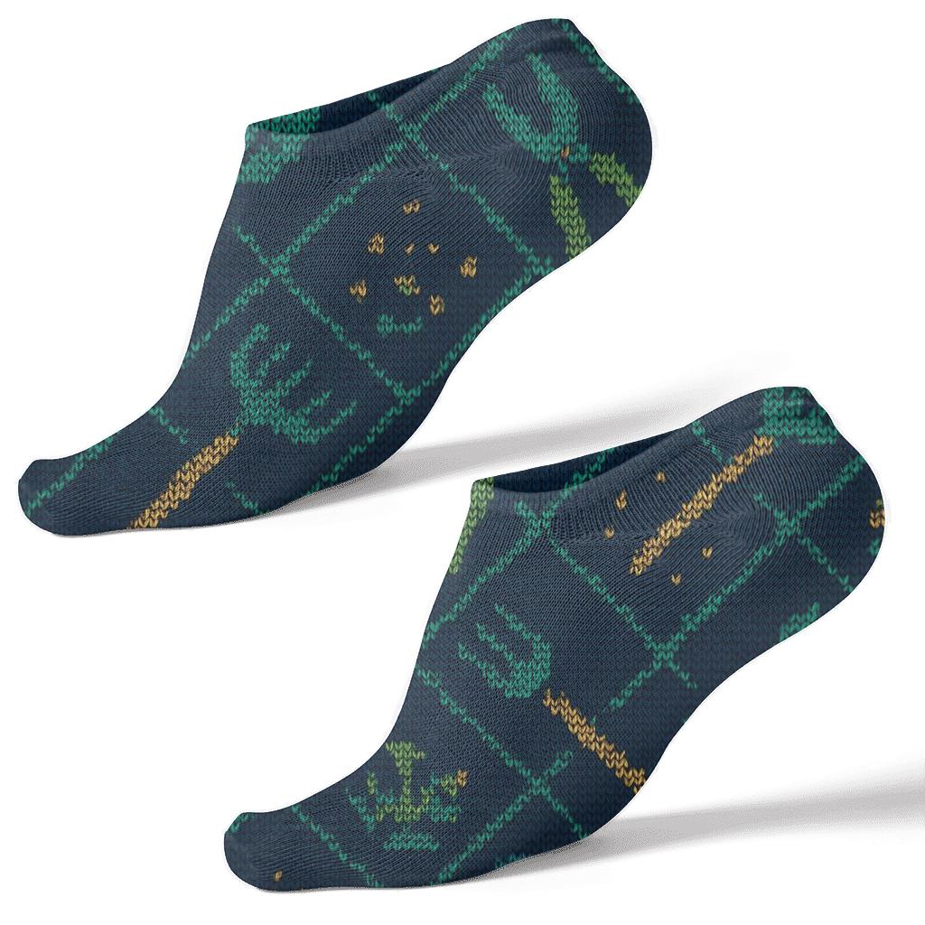 Knitted Illusion Landscaper Tool Lattice soft everyday ankle socks