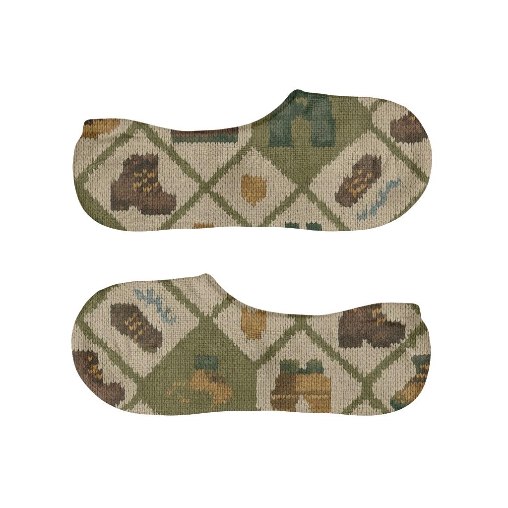 Knitted Illusion Trail Gear Park Ranger Repeat trendy no-show sock styles