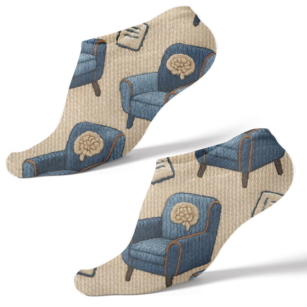 Knitted Illusion Therapy Chairs, Psychologist Edition stylish athletic ankle socks