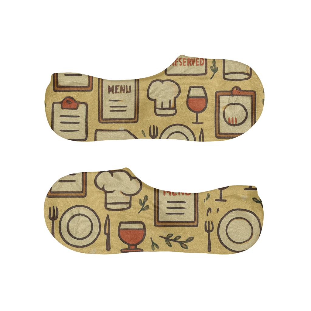 Bistro Ledger Rhythm For The Restaurant Manager soft cotton no-show socks