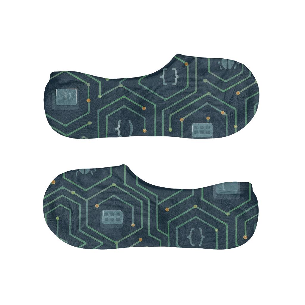 Circuit Lattice For The Software Developer soft cotton no-show socks