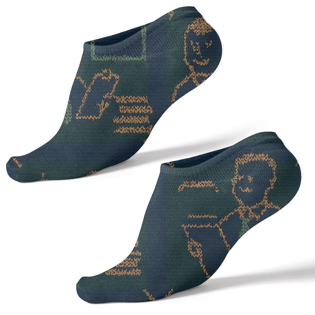 Knitted Discipline School Principal Plaid personalized ankle socks