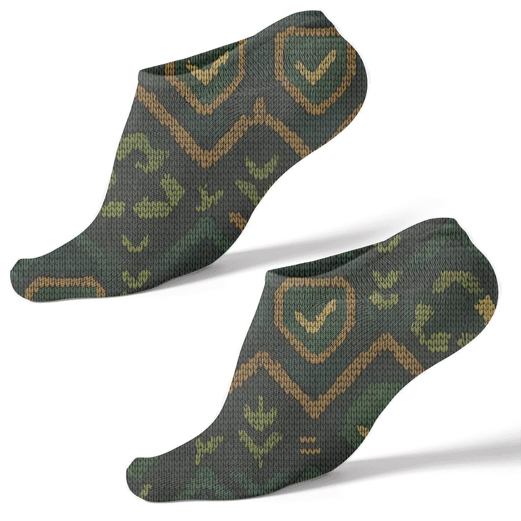 Environmental Inspector Badge Chevron Weave unique graphic ankle socks