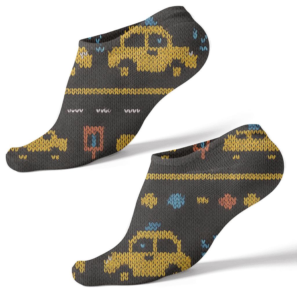 Taxi Driver Parade Bands In Knitted Illusion personalized ankle socks