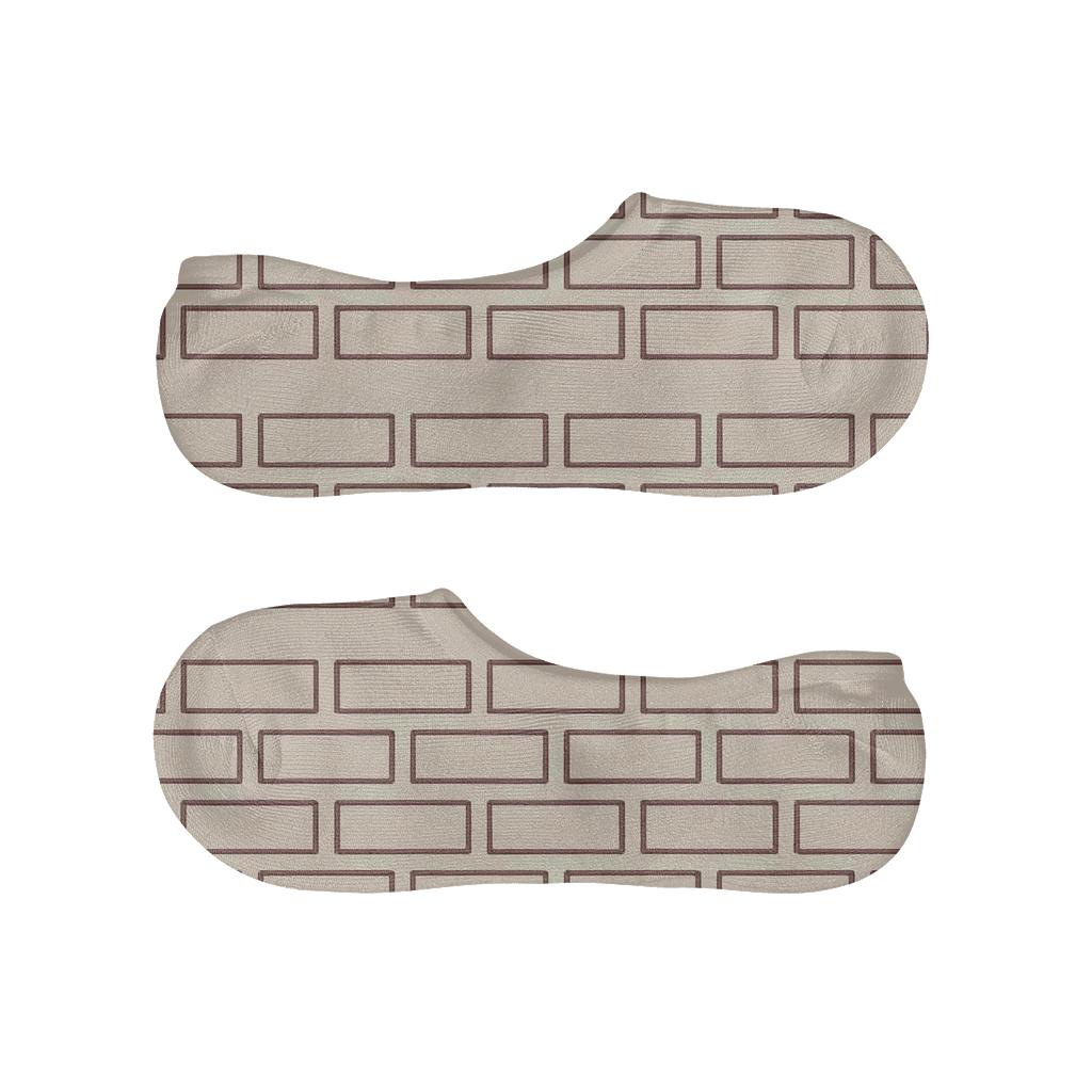 Micro Brick Offset trendy no-show sock styles