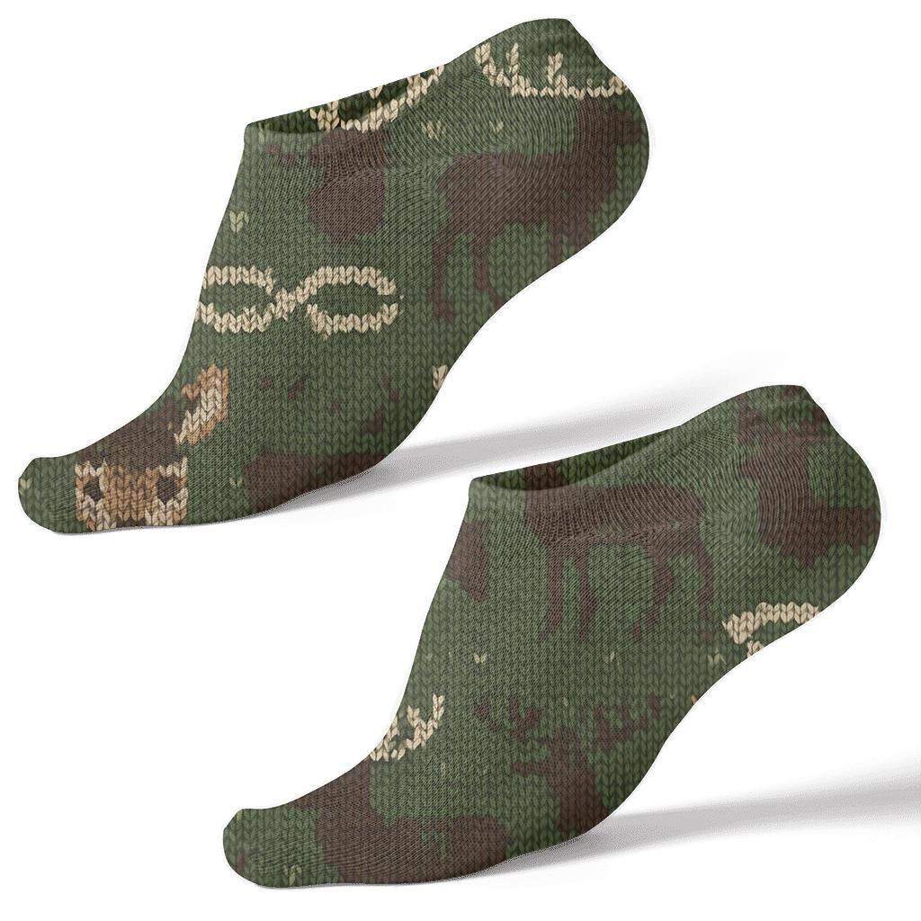 Cable Knit Deer Meadow Repeat soft everyday ankle socks