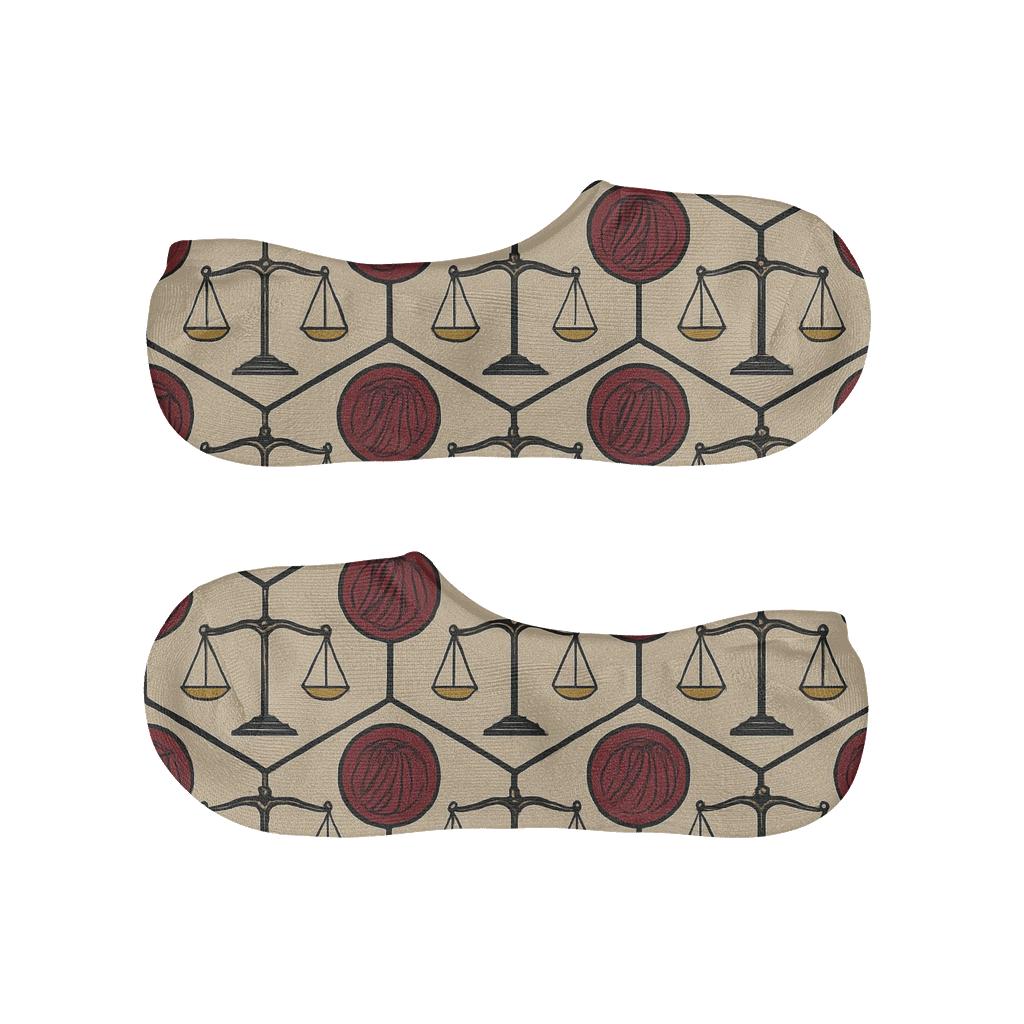 Scales Tessellation With Judge Robe Medallions unique hidden socks