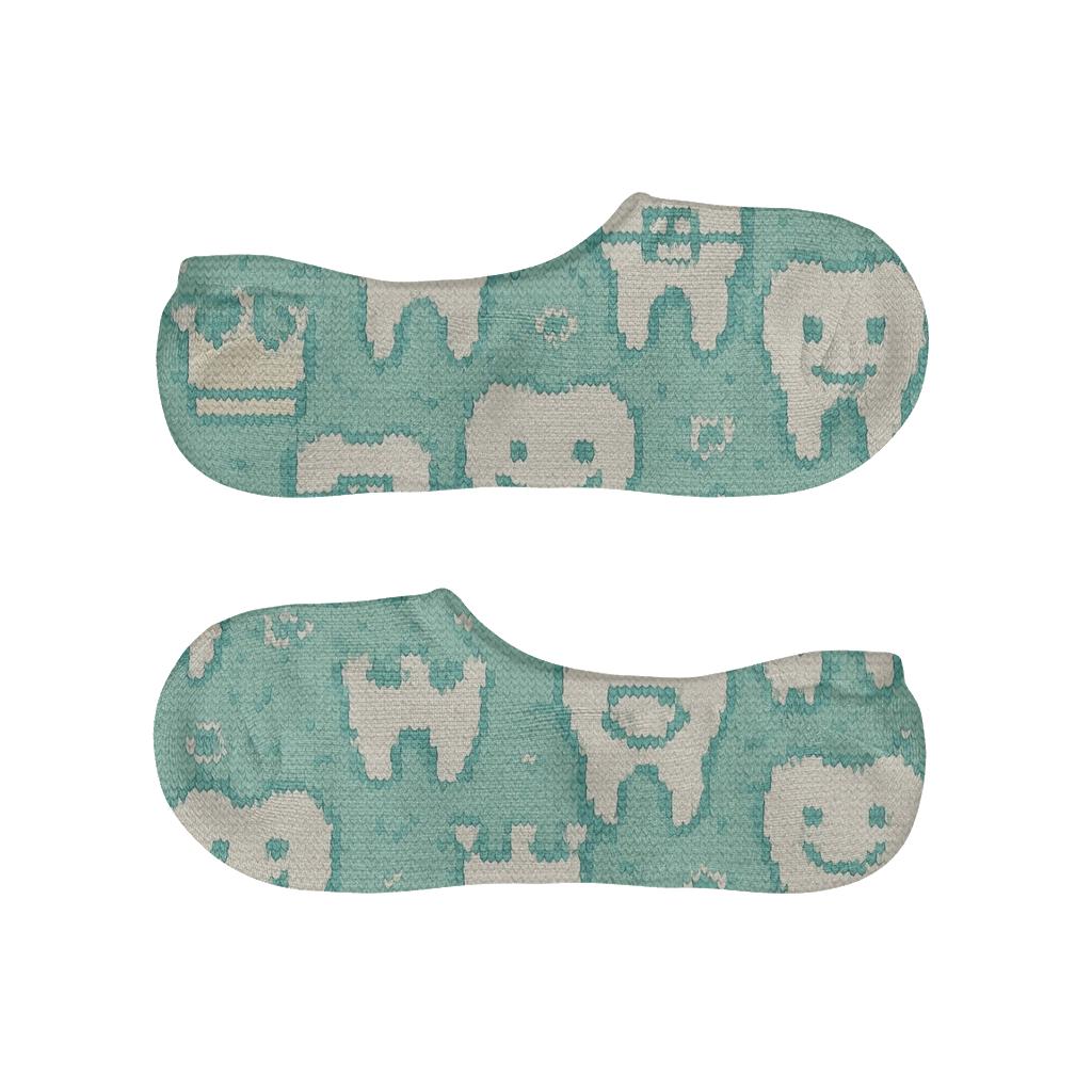 Dentist Braces And Crown Knit Tessellation personalized invisible socks