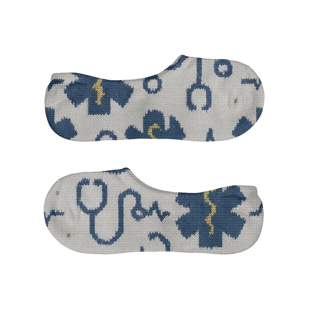 Paramedic Star Of Life Knit Tessellation unique hidden socks
