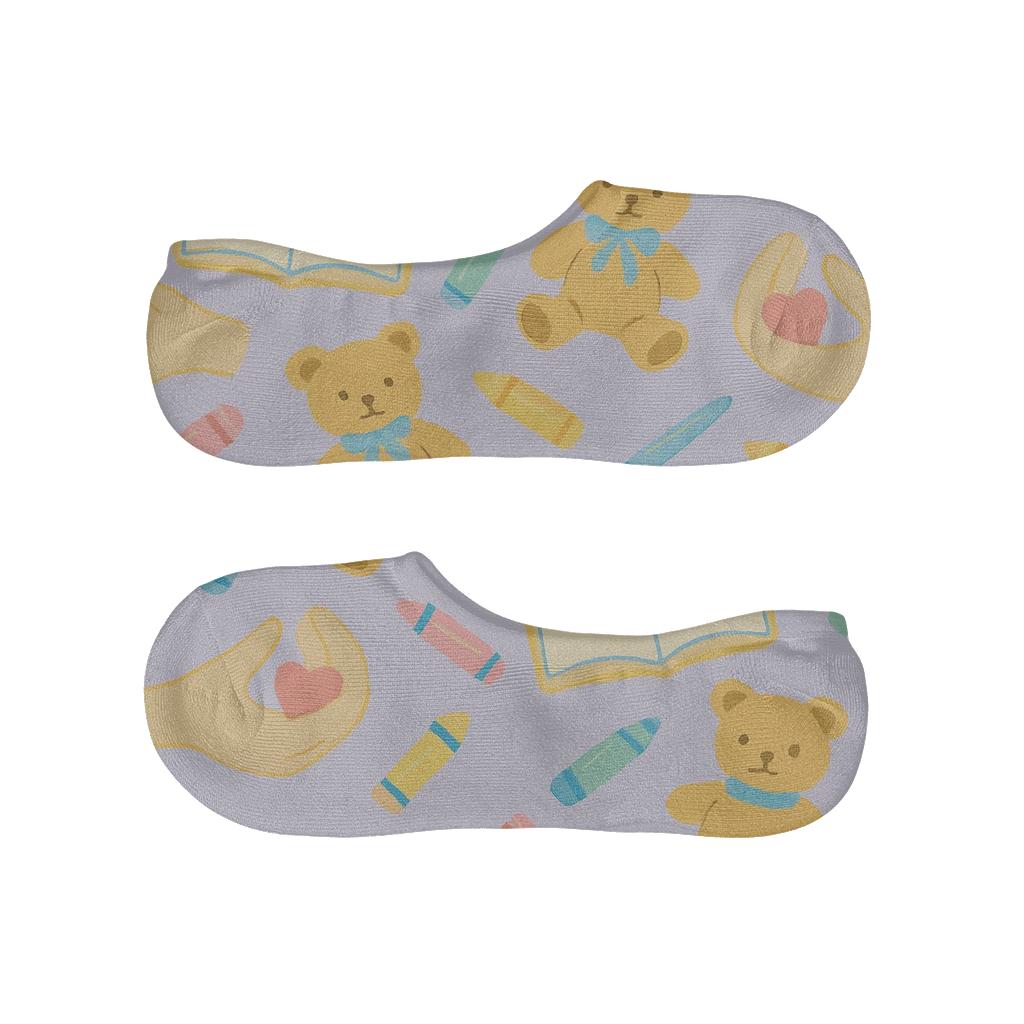 Storybook Play Quilt For Childcare Worker breathable seamless no-show sockscustom no-show socks