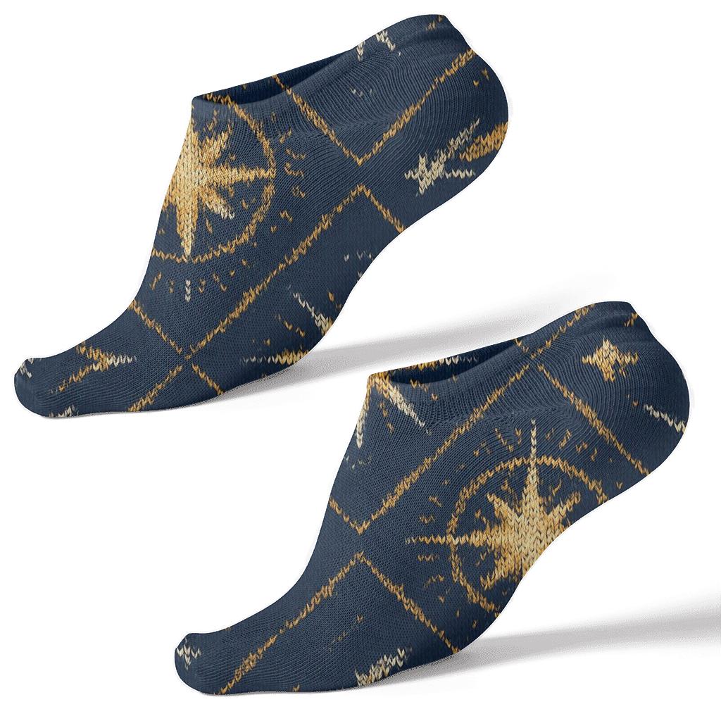 Star Of Bethlehem Knitted Night Sky Lattice stylish athletic ankle socks