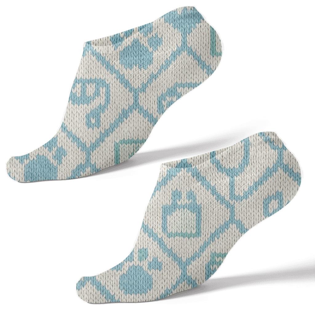 Knitted Clinic Lattice Veterinary Technician Pattern personalized ankle socks