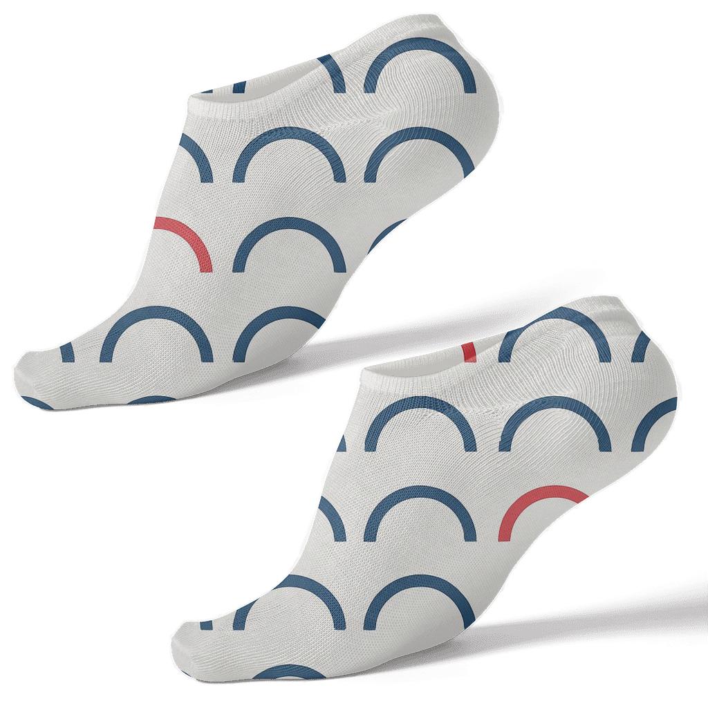 Micro Arc Parade stylish athletic ankle socks