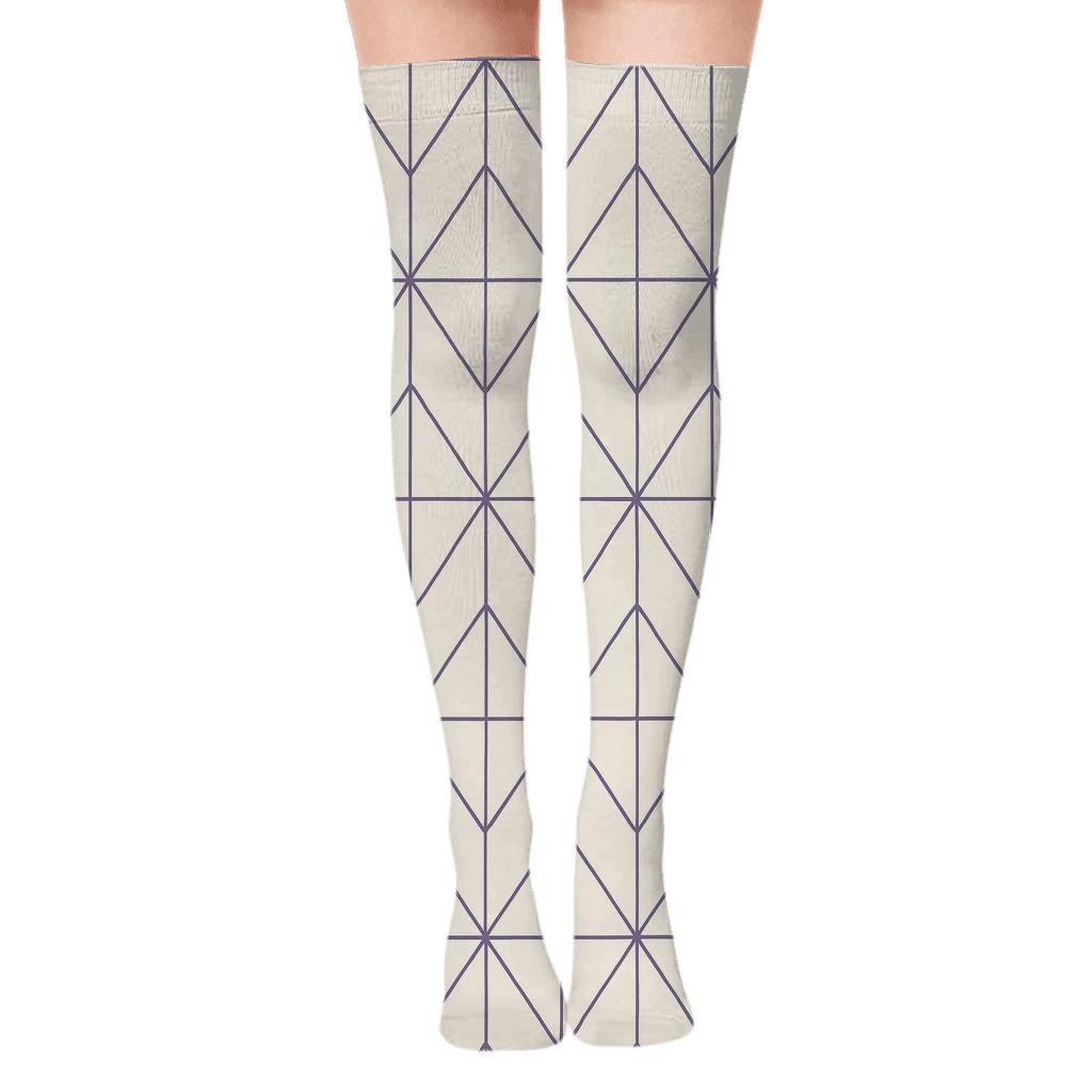 Prism Line Tessellate custom over-the-knee socks