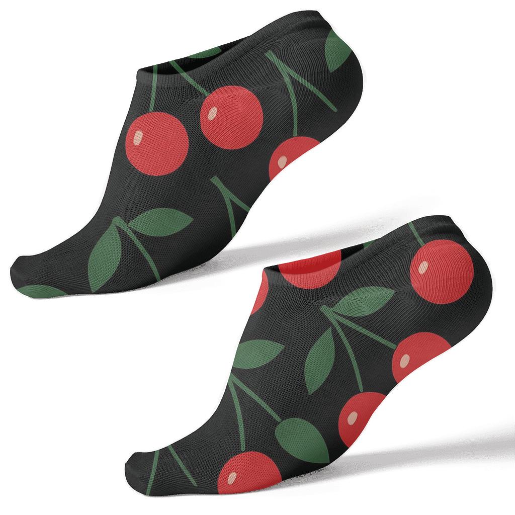 Minimalist Diagonal Arrays With Cherry Pop comfortable cotton ankle socks