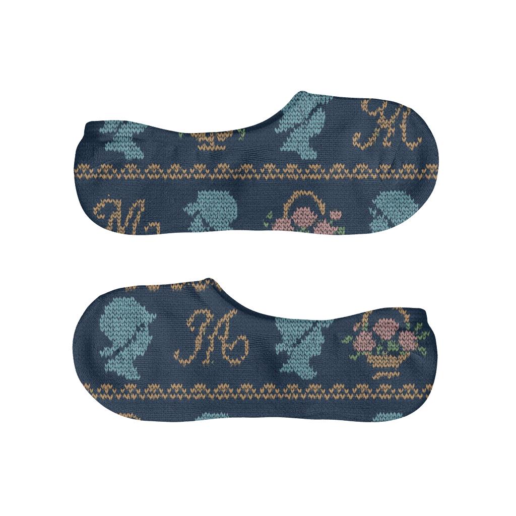 Sky Blue Mary-Bonnet Garland Bands personalized no-show socks