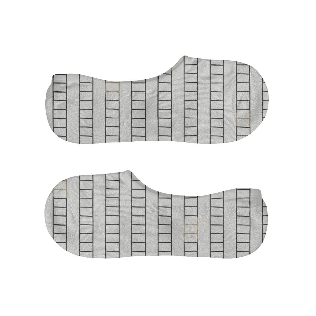 Ladder Stripe Shift trendy no-show sock styles