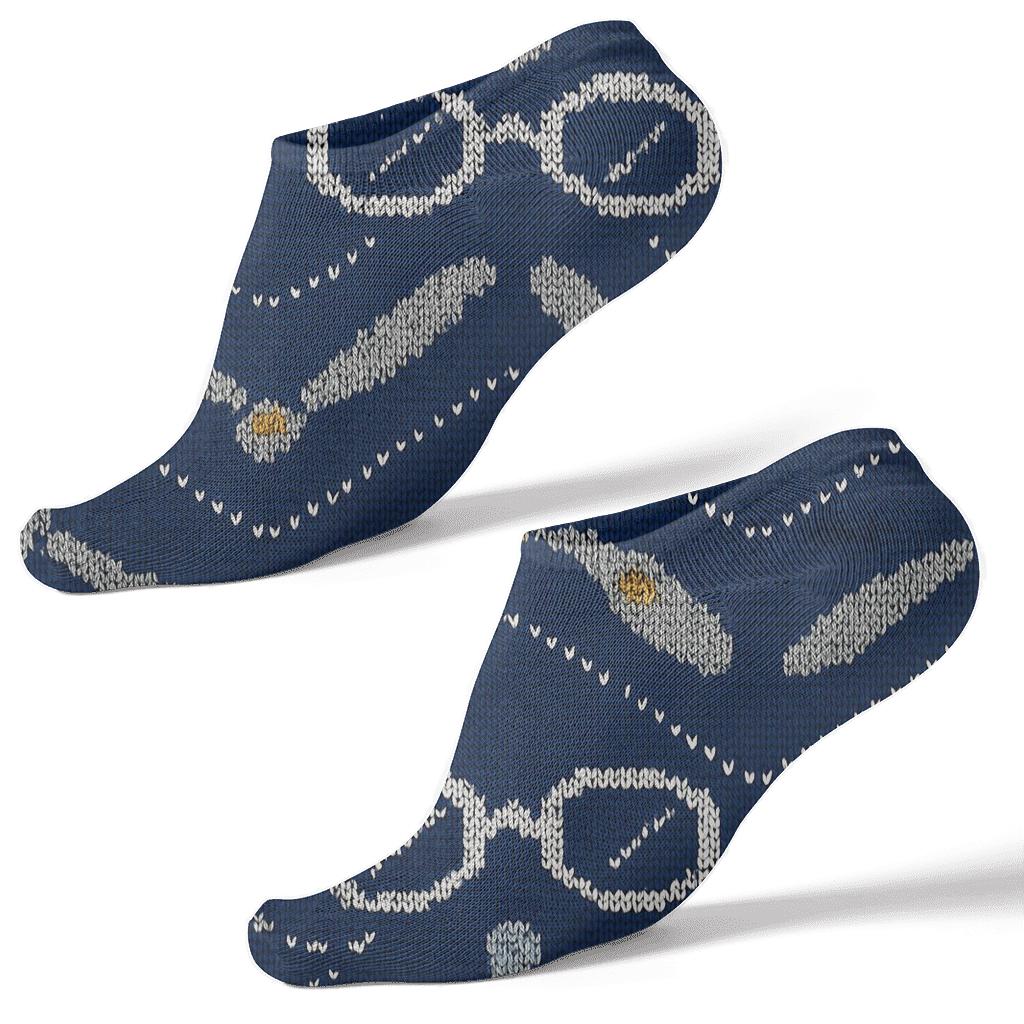 Pilot Propeller Chevron on Midnight Sky Ankle Length Socks