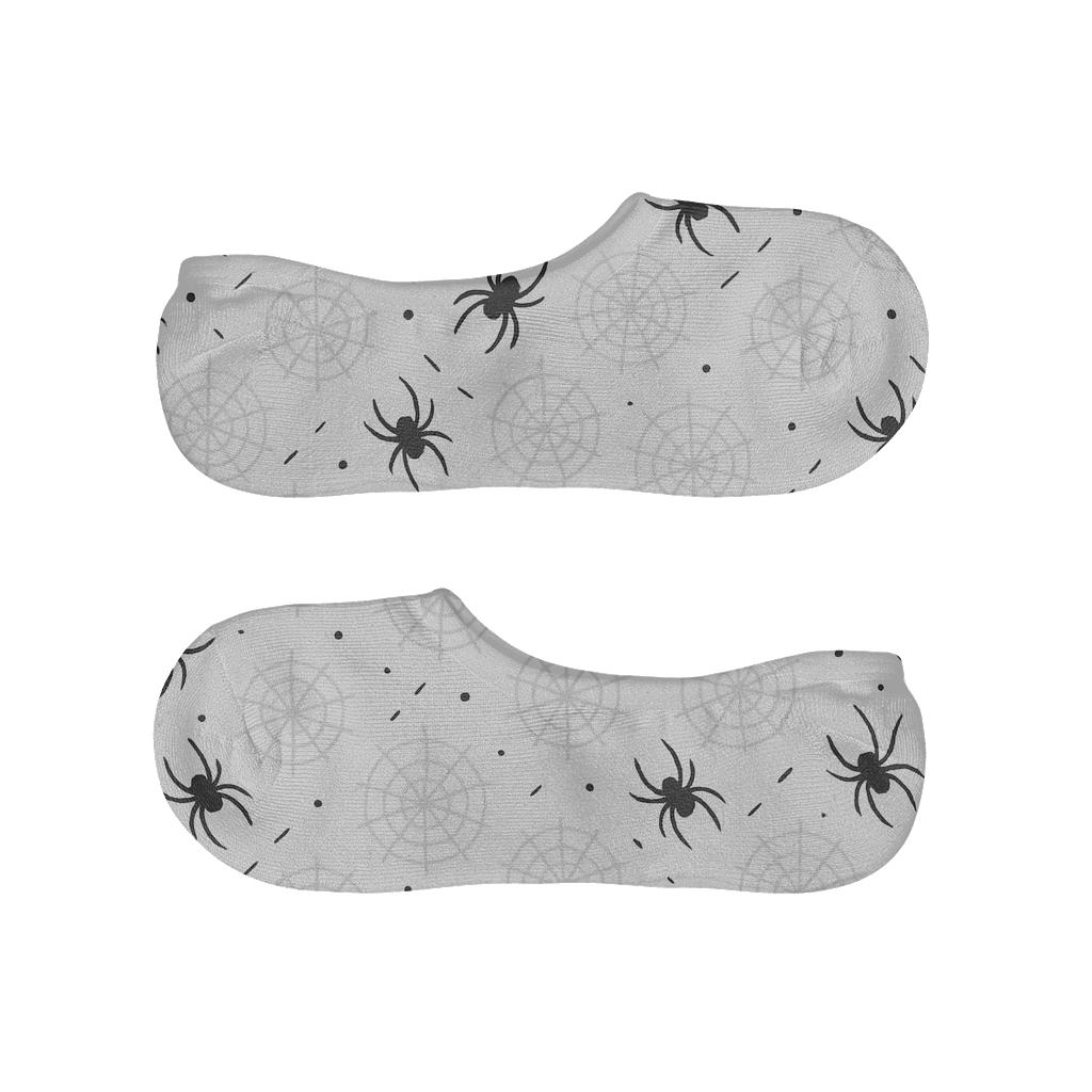 Garden Motifs With Spider Silhouettes trendy no-show sock styles