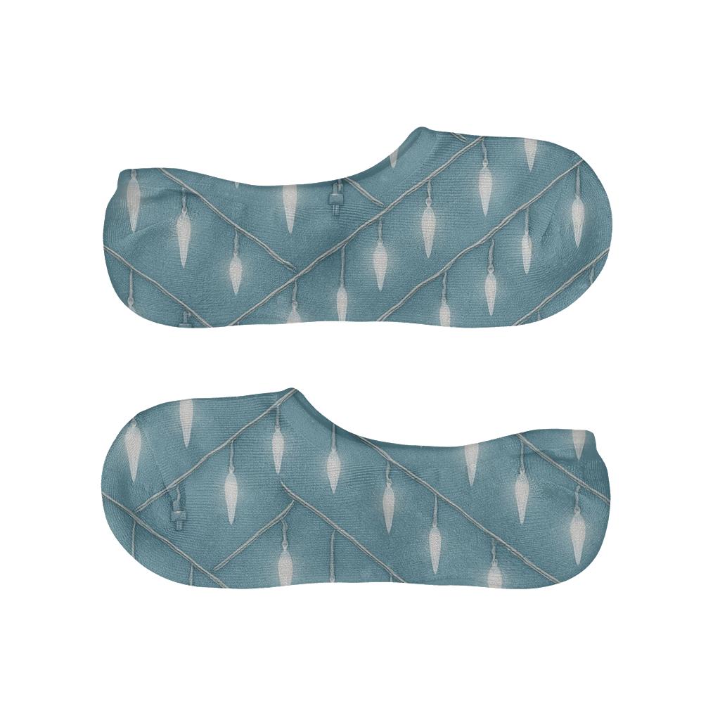 Icicle Light Chevron Cascade soft cotton no-show socks