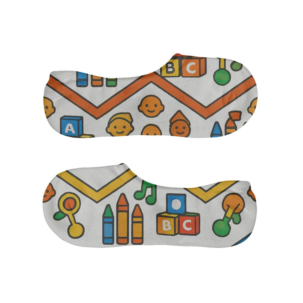 Crayon Chevron With Childcare Worker Interior trendy no-show sock styles