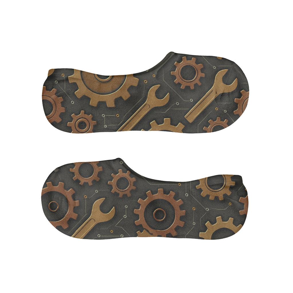 Mechanical Engineer Gearstorm Tessellation unique hidden socks