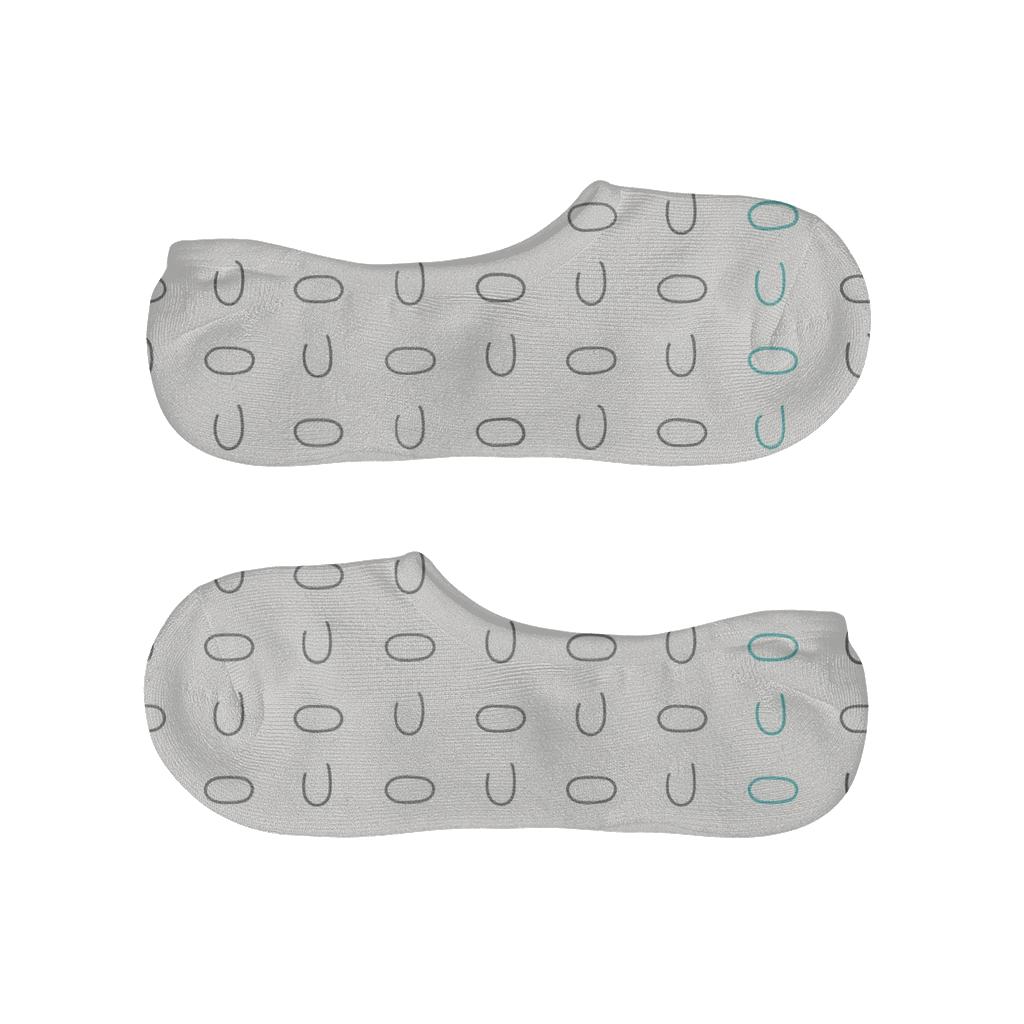 Mini Loop Stitch Grid personalized invisible socks