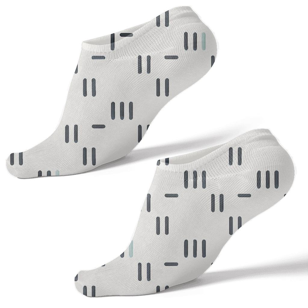 Step Bar Micro Weave unique graphic ankle socks
