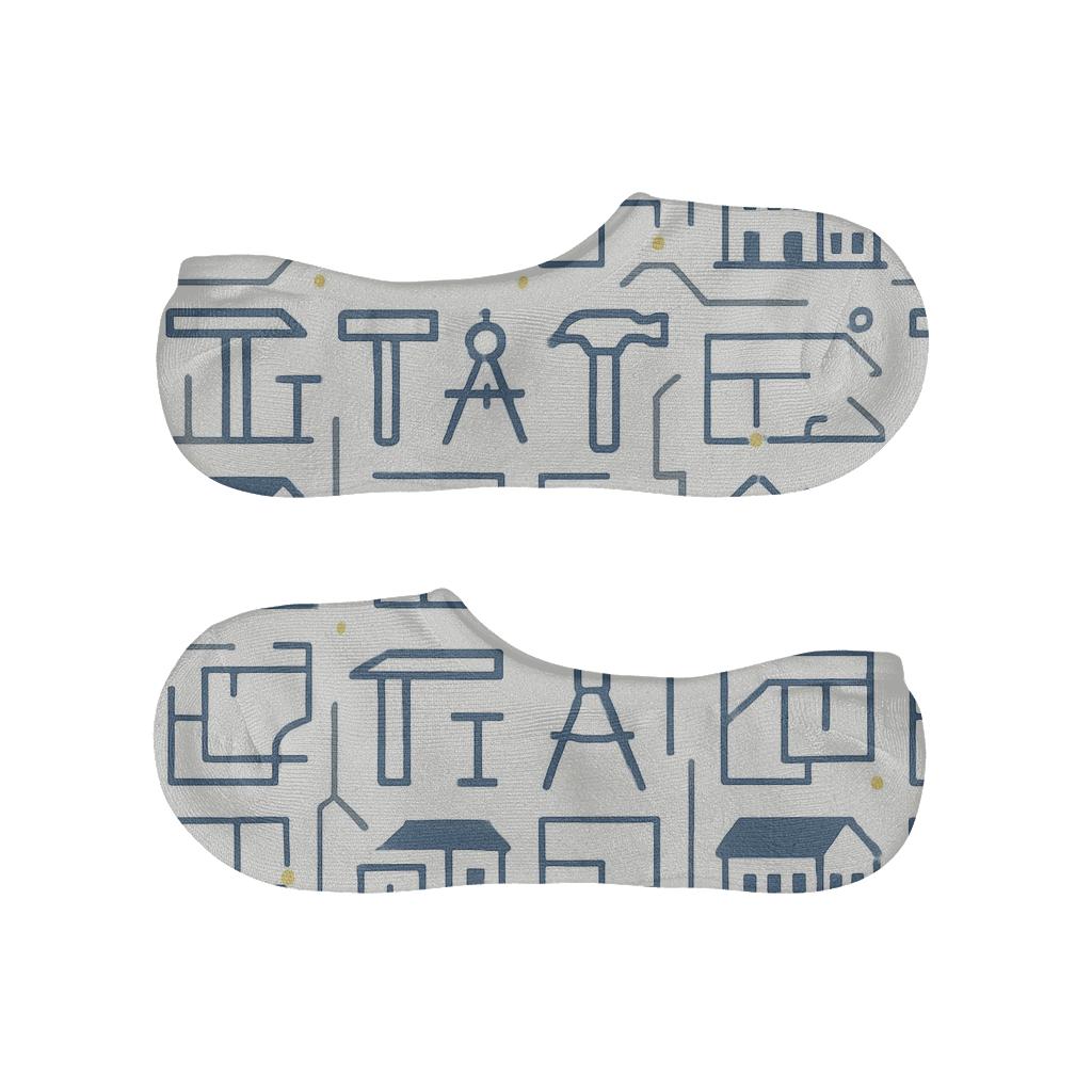 City Tools Tessellation, Architect Edition custom no-show socks