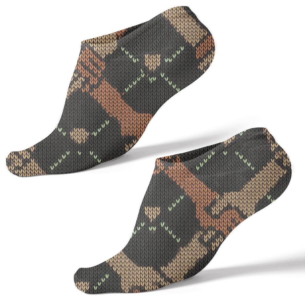 Social Worker Helping Hands Lattice custom ankle socks