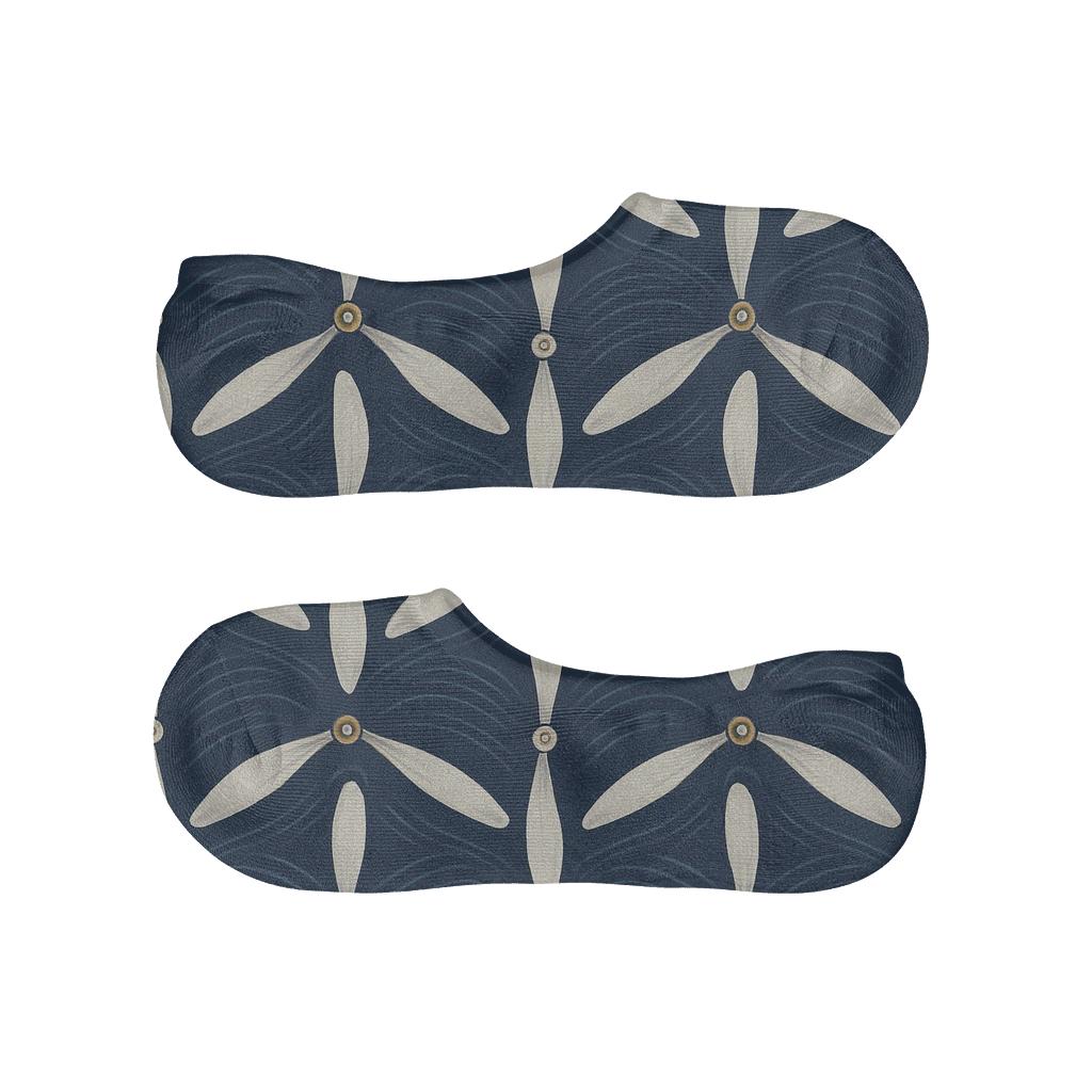 Airplane Propeller Chevron Weave personalized no-show socks