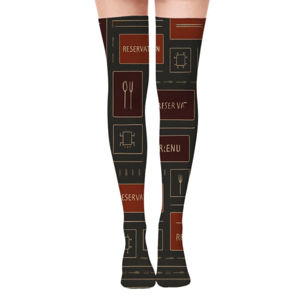 Menu Lattice For The Restaurant Manager custom over-the-knee socks