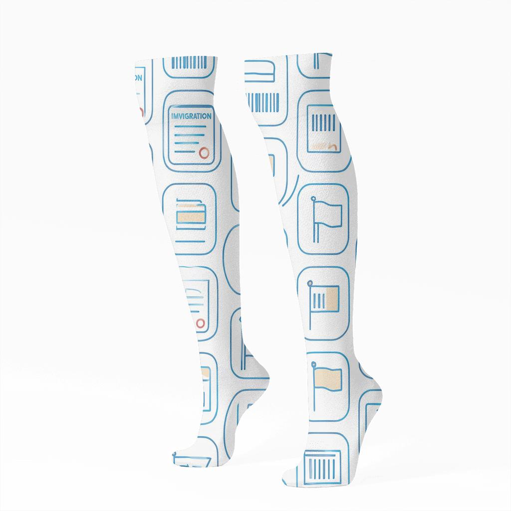 Visa Forms Grid With Immigration Officer Details comfortable cotton knee-high socks