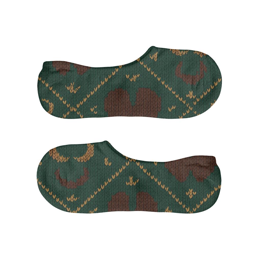 Bison-Track Prairie Lattice unique hidden socks