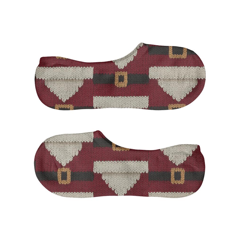 Knitted Illusion Santa Suit Tessellation comfortable low-cut socks