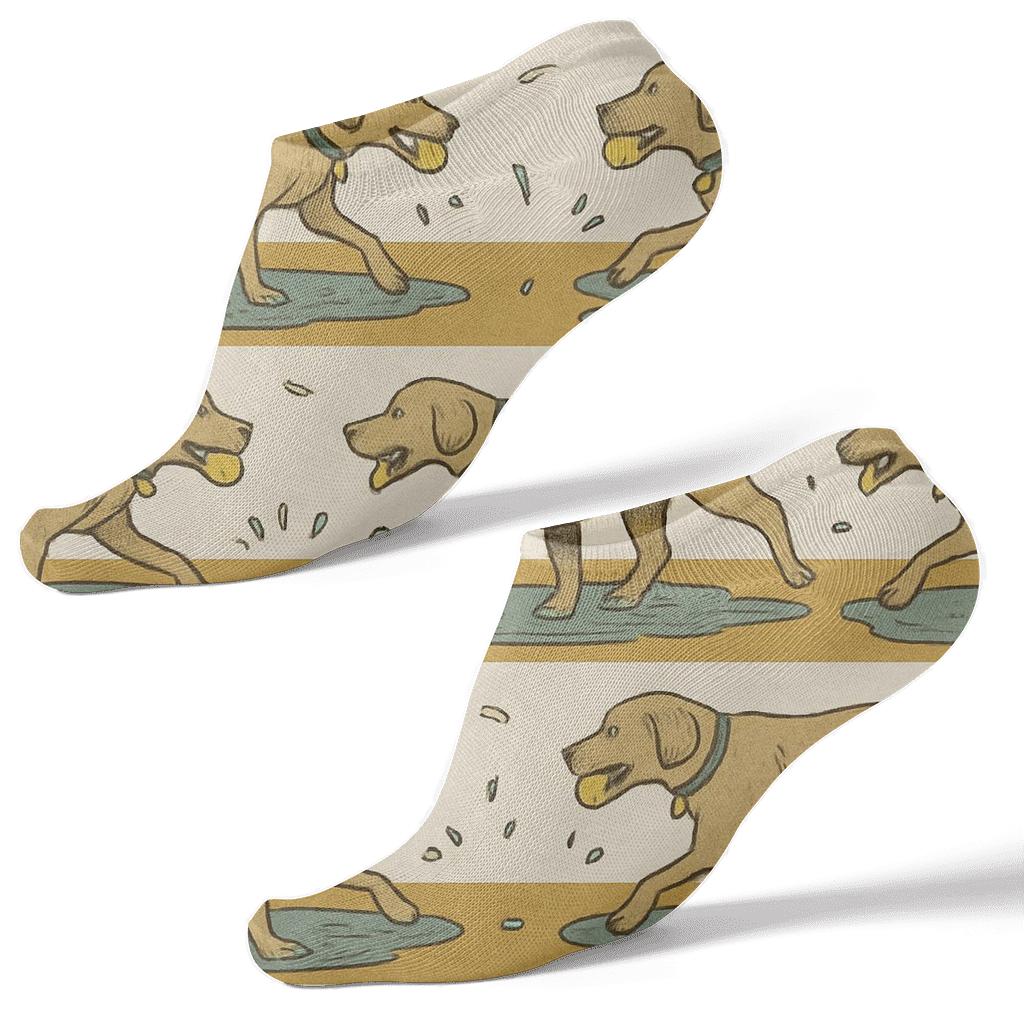 Park Landscape Wrap With Labrador Retriever Rhythm premium sports ankle socks