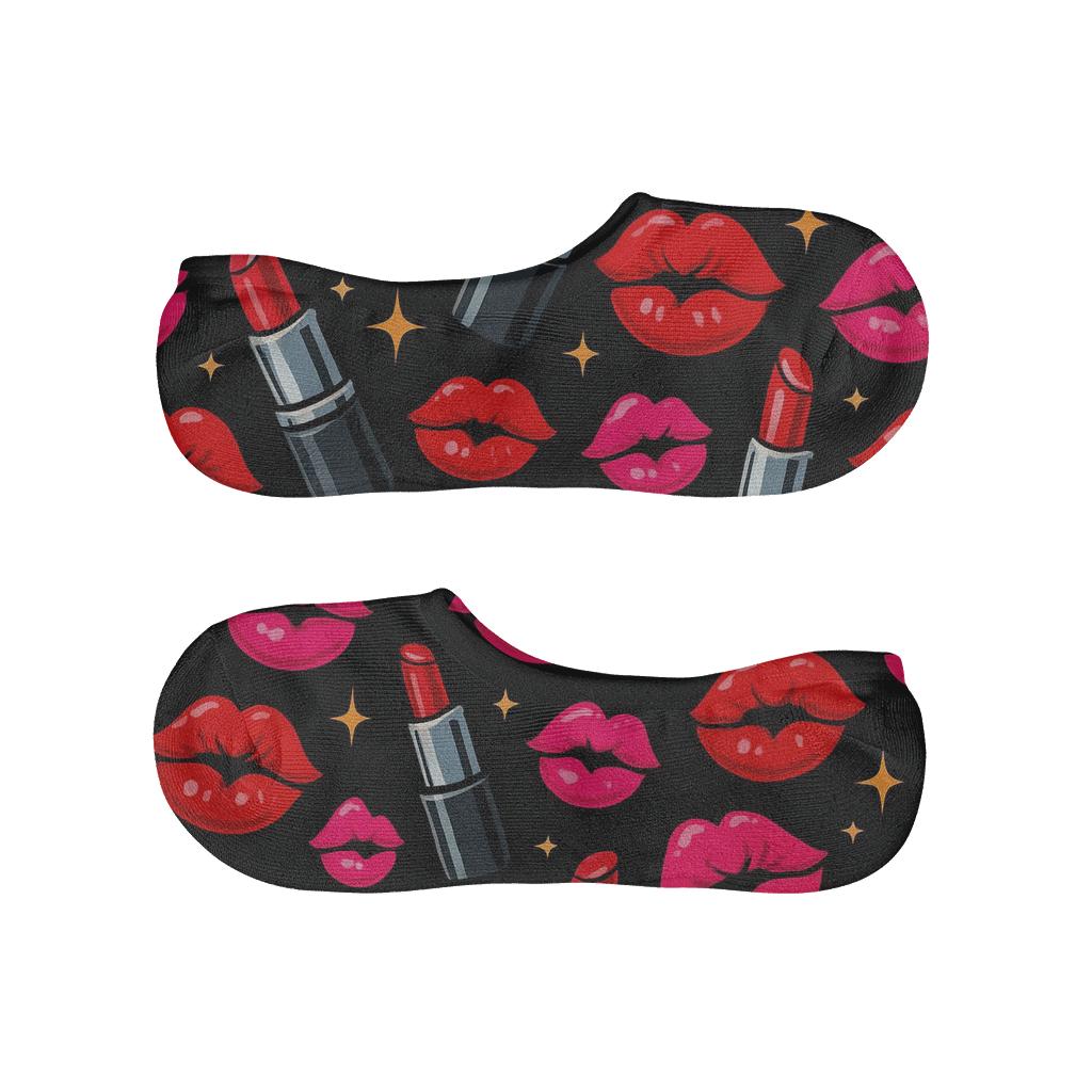 Kiss Mark Pop Art Lip Tessellation comfortable low-cut socks