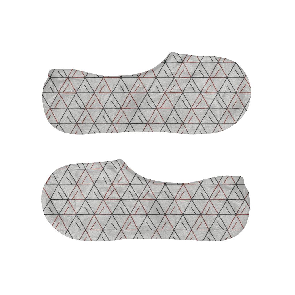 Prism Line Tessellate soft cotton no-show socks