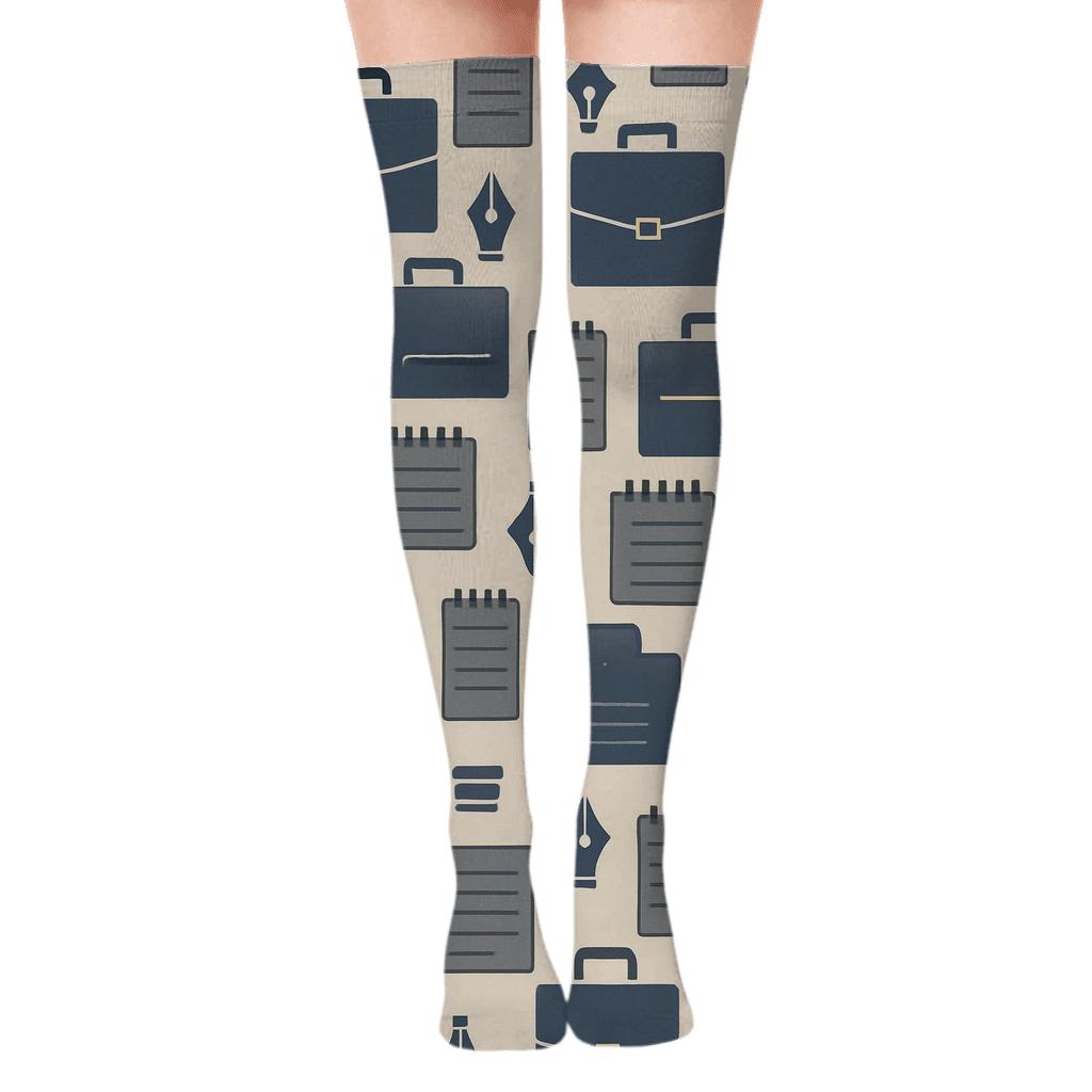 Briefcase Tiling For The Paralegal Desk soft everyday over-the-knee socks