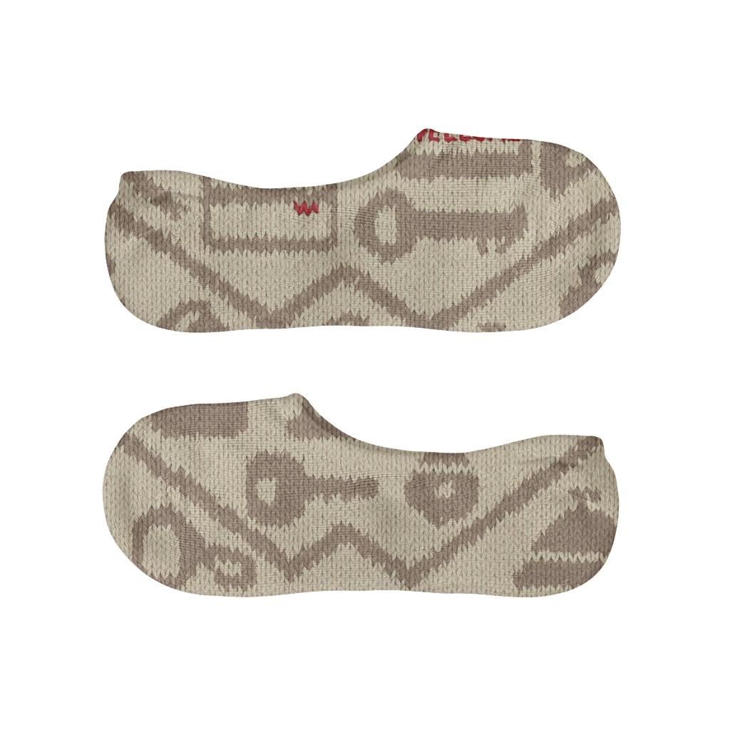 Hotel Receptionist Knitted Key And Bell Chevron comfortable invisible socks