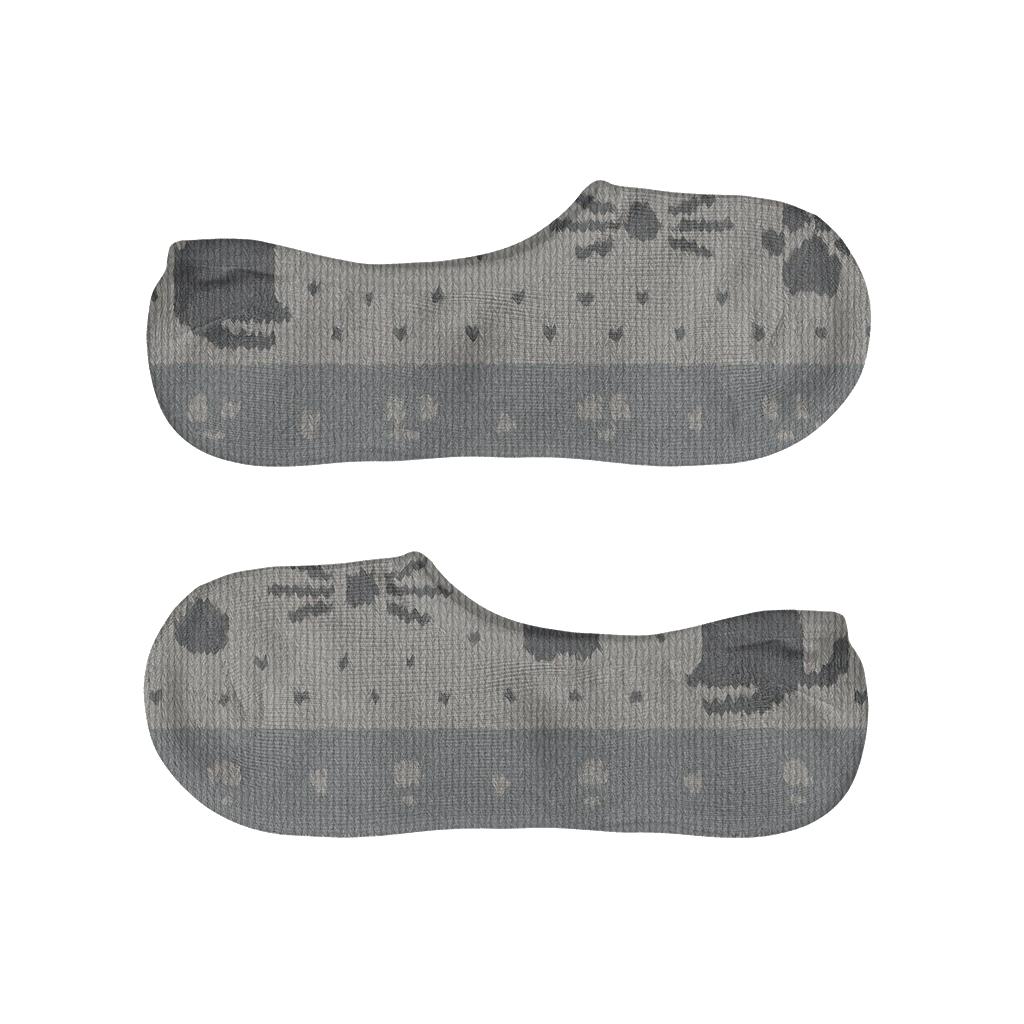 Knitted Stripe Bands For Cozy Home Cat breathable seamless no-show sockscustom no-show socks