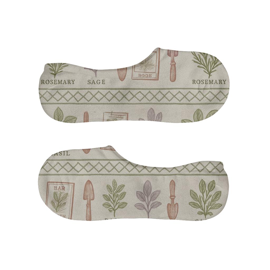 Herbarium Bands For The Gardener anti-slip no-show socks