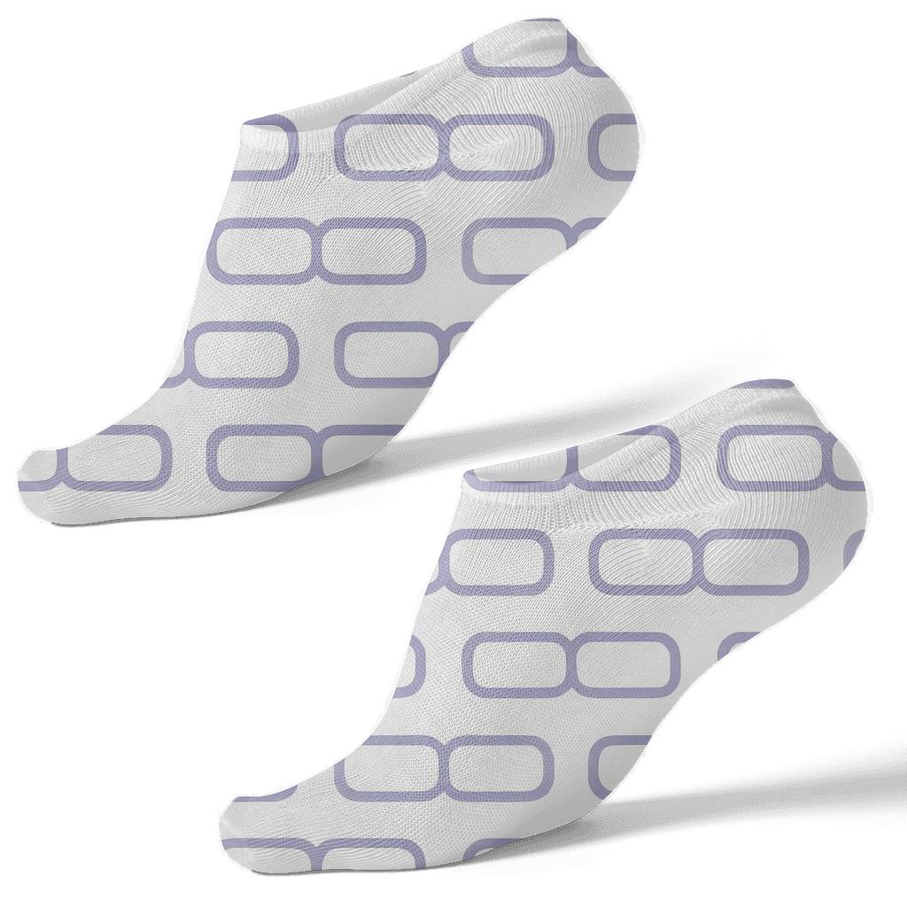 Cellular Loop Link custom ankle socks