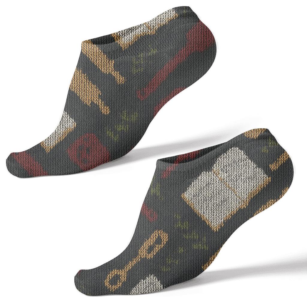 Baking Tool Chevron With Cook Recipe Notes custom ankle socks