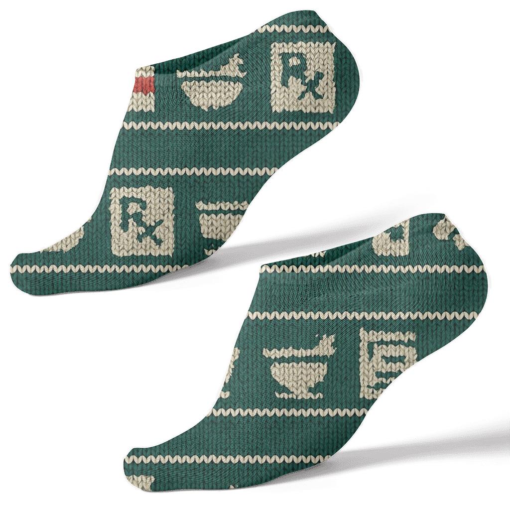 Knitted Shelf Bands For The Pharmacist soft everyday ankle socks