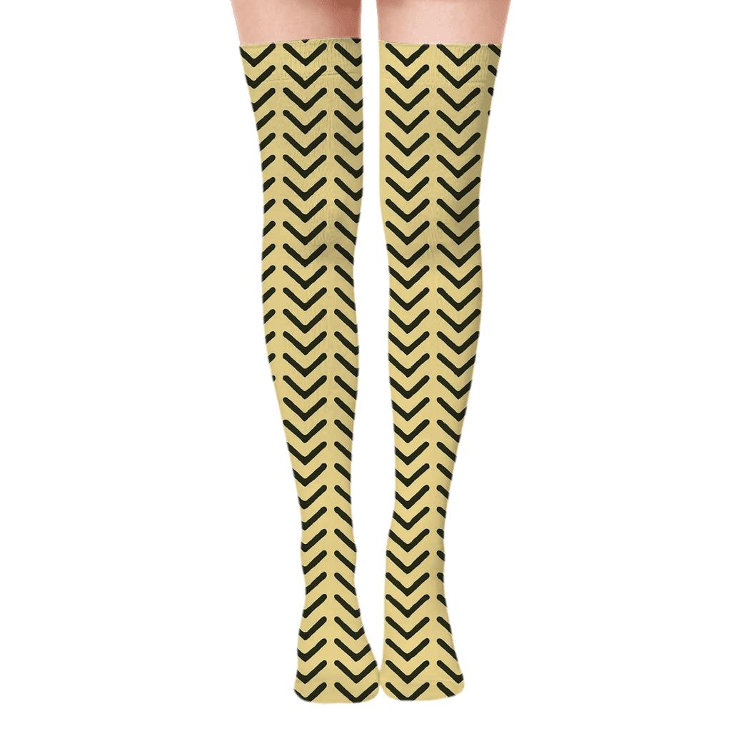Photon Step Zig Microchevrons custom over-the-knee socks
